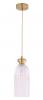 SINO Brass Ellipse Clear Glass Shade Pendant Light